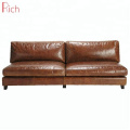 China Modern Furniture Vintage Style Loveseat Latest Tan Leather Couch